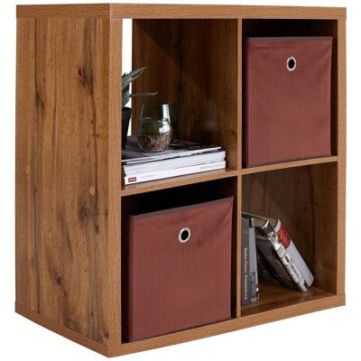 Möbelix , Eichefarben , Holzwerkstoff , 2 Fächer , 76x76x37 cm , Kleinmöbel, Regale, Bücherregale Möbelix , Eichefarben , Holzwerkstoff , 2 Fächer , 76x76x37 cm , Kleinmöbel, Regale, Bücherregale