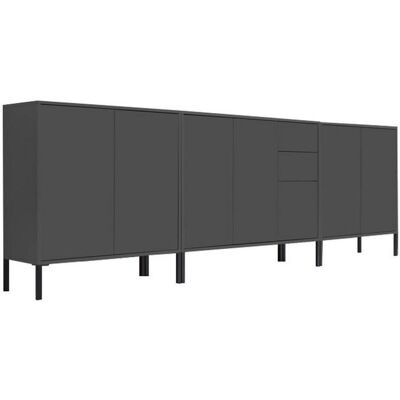 Mid.you , Anthrazit , Holzwerkstoff , 7 Fächer , 2 Schublade(n) Schubladen , 263.5x86x33 cm , Made in Germany , erweiterbar, stehend, in verschiedenen Größen erhältlich , Kleinmöbel, Kommoden, Sideboards Mid.you , Anthrazit , Holzwerkstoff , 7 Fächer , 2 Schublade(n) Schubladen , 263.5x86x33 cm , Made in Germany , erweiterbar, stehend, in verschiedenen Größen erhältlich , Kleinmöbel, Kommoden, Sideboards