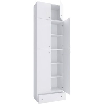 VCM Weiß XXL Büroschrank mit 3 Fachböden & Schublade VCM Weiß XXL Büroschrank mit 3 Fachböden & Schublade