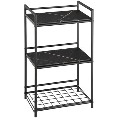 Möbelix , Schwarz , Metall, Holzwerkstoff , 3 Fächer , 43x71x30 cm , stehend , Kleinmöbel, Regale, Bücherregale Möbelix , Schwarz , Metall, Holzwerkstoff , 3 Fächer , 43x71x30 cm , stehend , Kleinmöbel, Regale, Bücherregale