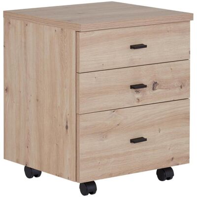 Möbelix , Eiche Artisan , Holzwerkstoff , 3 Schublade(n) Schubladen , 43x53x40 cm , Büromöbel, Rollcontainer Möbelix , Eiche Artisan , Holzwerkstoff , 3 Schublade(n) Schubladen , 43x53x40 cm , Büromöbel, Rollcontainer