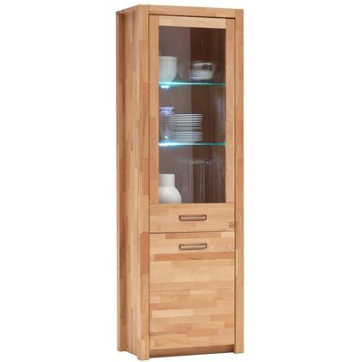 Mid.you , Buchefarben , Holz, Glas , Kernbuche , massiv , 4 Fächer , 66x203x40 cm , Beimöbel erhältlich , Mid.you , Buchefarben , Holz, Glas , Kernbuche , massiv , 4 Fächer , 66x203x40 cm , Beimöbel erhältlich ,