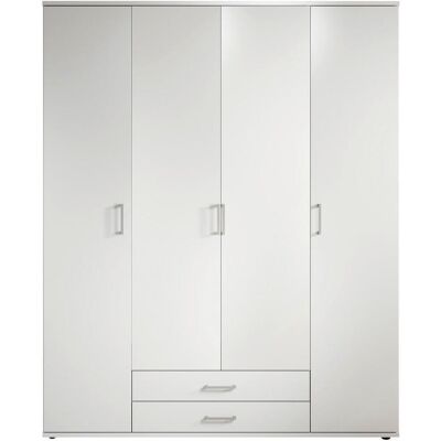 Möbelix , Weiß , Holzwerkstoff , 7 Fächer , 2 Schublade(n) Schubladen , 160x196x54 cm , Blauer Engel, BQ - Bündnis für Qualität, Made in Germany , Möbelix , Weiß , Holzwerkstoff , 7 Fächer , 2 Schublade(n) Schubladen , 160x196x54 cm , Blauer Engel, BQ - Bündnis für Qualität, Made in Germany ,