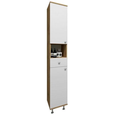 Mid.you , Weiß, Honigeiche , Holzwerkstoff , 2 Fächer , 1 Schublade(n) Schubladen , 30x185x31 cm , stehend , Mid.you , Weiß, Honigeiche , Holzwerkstoff , 2 Fächer , 1 Schublade(n) Schubladen , 30x185x31 cm , stehend ,