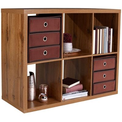 Möbelix , Eichefarben , Holzwerkstoff , 3 Fächer , 112x76x37 cm , Kleinmöbel, Regale, Bücherregale Möbelix , Eichefarben , Holzwerkstoff , 3 Fächer , 112x76x37 cm , Kleinmöbel, Regale, Bücherregale