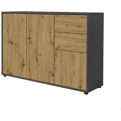 Mid.you , Anthrazit, Eiche Artisan , Holzwerkstoff , 1 Fächer , 2 Schublade(n) Schubladen , 105.5x73x33 cm , Made in Germany , erweiterbar, stehend, in verschiedenen Größen erhältlich , Kleinmöbel, Kommoden, Kommoden Mid.you , Anthrazit, Eiche Artisan , Holzwerkstoff , 1 Fächer , 2 Schublade(n) Schubladen , 105.5x73x33 cm , Made in Germany , erweiterbar, stehend, in verschiedenen Größen erhältlich , Kleinmöbel, Kommoden, Kommoden