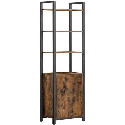 Mid.you , Braun, Schwarz , Metall, Holzwerkstoff , 6 Fächer , 40x159.5x24 cm , stehend , Kleinmöbel, Regale, Bücherregale Mid.you , Braun, Schwarz , Metall, Holzwerkstoff , 6 Fächer , 40x159.5x24 cm , stehend , Kleinmöbel, Regale, Bücherregale