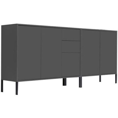 Mid.you , Anthrazit , Holzwerkstoff , 4 Fächer , 2 Schublade(n) Schubladen , 184.5x86x33 cm , Made in Germany , erweiterbar, stehend, in verschiedenen Holzdekoren erhältlich , Kleinmöbel, Kommoden, Sideboards Mid.you , Anthrazit , Holzwerkstoff , 4 Fächer , 2 Schublade(n) Schubladen , 184.5x86x33 cm , Made in Germany , erweiterbar, stehend, in verschiedenen Holzdekoren erhältlich , Kleinmöbel, Kommoden, Sideboards