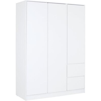 Möbelix , Weiß , Holzwerkstoff , 2 Fächer , 2 Schublade(n) Schubladen , 146.8x205.5x56.6 cm , Schlafzimmer, Kleiderschränke, Drehtürenschränke Möbelix , Weiß , Holzwerkstoff , 2 Fächer , 2 Schublade(n) Schubladen , 146.8x205.5x56.6 cm , Schlafzimmer, Kleiderschränke, Drehtürenschränke