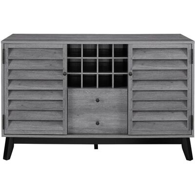 Mid.you , Grau, Eichefarben , Holzwerkstoff , 1 Fächer , 120x76x48 cm , Kochen & Essen, Küchenutensilien, Weinregale Mid.you , Grau, Eichefarben , Holzwerkstoff , 1 Fächer , 120x76x48 cm , Kochen & Essen, Küchenutensilien, Weinregale