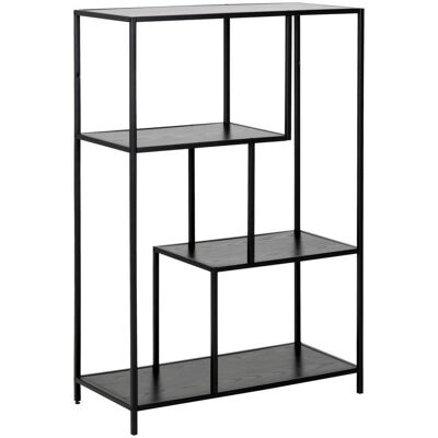Mid.you , Schwarz, Eschefarben , Metall, Holzwerkstoff , 4 Fächer , 77x114x35 cm , Reach , Mid.you , Schwarz, Eschefarben , Metall, Holzwerkstoff , 4 Fächer , 77x114x35 cm , Reach ,