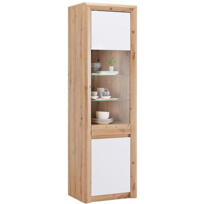 James Wood , Weiß, Eichefarben , Holzwerkstoff , 5 Fächer , 57x192x41 cm , Beimöbel erhältlich , James Wood , Weiß, Eichefarben , Holzwerkstoff , 5 Fächer , 57x192x41 cm , Beimöbel erhältlich ,