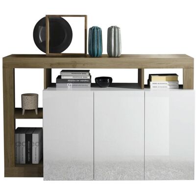 Möbelix , Eichefarben, Weiß Hochglanz , Holzwerkstoff , 2 Fächer , 146x93x42 cm , Kleinmöbel, Kommoden, Sideboards Möbelix , Eichefarben, Weiß Hochglanz , Holzwerkstoff , 2 Fächer , 146x93x42 cm , Kleinmöbel, Kommoden, Sideboards