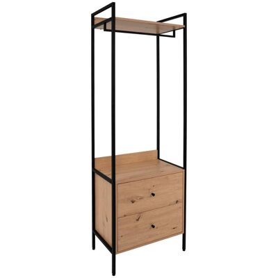 Möbelix , Schwarz , Metall, Holzwerkstoff , 2 Schublade(n) Schubladen , 64x190x40 cm , Garderobe, Garderoben-Set Möbelix , Schwarz , Metall, Holzwerkstoff , 2 Schublade(n) Schubladen , 64x190x40 cm , Garderobe, Garderoben-Set