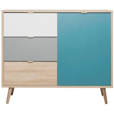 Mid.you , Grau, Weiß, Eichefarben, Petrol , Holzwerkstoff , 1 Fächer , 3 Schublade(n) Schubladen , 103x87x40 cm , Typenauswahl , Mid.you , Grau, Weiß, Eichefarben, Petrol , Holzwerkstoff , 1 Fächer , 3 Schublade(n) Schubladen , 103x87x40 cm , Typenauswahl ,