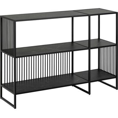 Mid.you , Schwarz , Metall, Holzwerkstoff , 2 Fächer , 120x83x35 cm , Kleinmöbel, Kommoden, Kommoden Mid.you , Schwarz , Metall, Holzwerkstoff , 2 Fächer , 120x83x35 cm , Kleinmöbel, Kommoden, Kommoden
