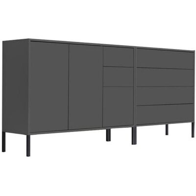 Mid.you , Anthrazit , Holzwerkstoff , 1 Fächer , 6 Schublade(n) Schubladen , 184.5x86x33 cm , Made in Germany , erweiterbar, stehend, in verschiedenen Holzdekoren erhältlich , Kleinmöbel, Kommoden, Sideboards Mid.you , Anthrazit , Holzwerkstoff , 1 Fächer , 6 Schublade(n) Schubladen , 184.5x86x33 cm , Made in Germany , erweiterbar, stehend, in verschiedenen Holzdekoren erhältlich , Kleinmöbel, Kommoden, Sideboards