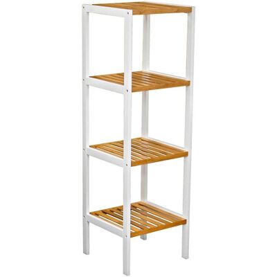 MÖBELIX , Braun, Weiß , Holz, Holzwerkstoff , Bambus , massiv , 4 Fächer , 34x110x33 cm , Beimöbel erhältlich , Kleinmöbel, Regale, Bücherregale MÖBELIX , Braun, Weiß , Holz, Holzwerkstoff , Bambus , massiv , 4 Fächer , 34x110x33 cm , Beimöbel erhältlich , Kleinmöbel, Regale, Bücherregale