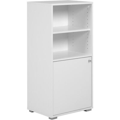 Calicosy Fyn Aufbewahrungsschrank - 3 Regale, 1 Tür, Weiß Calicosy Fyn Aufbewahrungsschrank - 3 Regale, 1 Tür, Weiß
