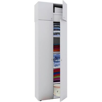 VCM Weißer Büroschrank mit 4 Fachböden - 70cm VCM Weißer Büroschrank mit 4 Fachböden - 70cm