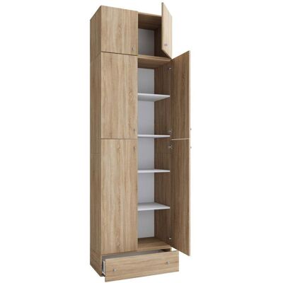 VCM Lona XXL Kleiderschrank - 6 Türen, 1 Schublade, Sonoma-Eiche VCM Lona XXL Kleiderschrank - 6 Türen, 1 Schublade, Sonoma-Eiche