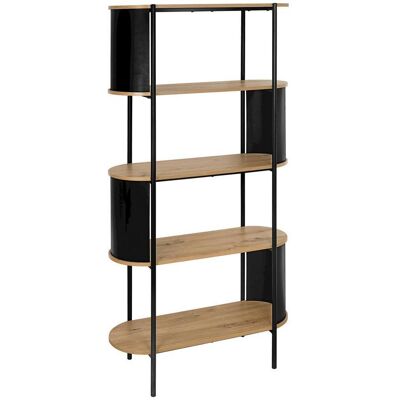 Möbelix , Schwarz, Eiche Artisan , Metall, Holzwerkstoff , 5 Fächer , 80x172x34 cm , Kleinmöbel, Regale, Bücherregale Möbelix , Schwarz, Eiche Artisan , Metall, Holzwerkstoff , 5 Fächer , 80x172x34 cm , Kleinmöbel, Regale, Bücherregale