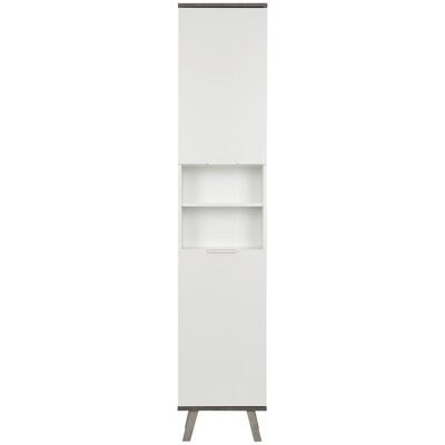 Möbelix , Grau, Weiß , Holzwerkstoff , 3 Fächer , 40x195x30 cm , Möbelix , Grau, Weiß , Holzwerkstoff , 3 Fächer , 40x195x30 cm ,