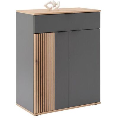 Möbelix , Anthrazit, Eichefarben , Holzwerkstoff , 3 Fächer , 1 Schublade(n) Schubladen , 70x92x38 cm , Kleinmöbel, Kommoden, Kommoden Möbelix , Anthrazit, Eichefarben , Holzwerkstoff , 3 Fächer , 1 Schublade(n) Schubladen , 70x92x38 cm , Kleinmöbel, Kommoden, Kommoden