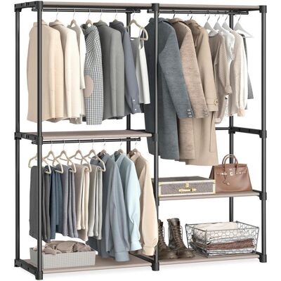 Möbelix , Schwarz, Taupe , Metall , 138x182x43 cm , Kleinmöbel, Kleiderständer, Kleiderständer Möbelix , Schwarz, Taupe , Metall , 138x182x43 cm , Kleinmöbel, Kleiderständer, Kleiderständer