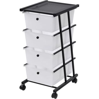 Möbelix , Schwarz, Weiß , Metall, Kunststoff , 1 Fächer , 4 Schublade(n) Schubladen , 33x70x40 cm , Bsci , Büromöbel, Rollcontainer Möbelix , Schwarz, Weiß , Metall, Kunststoff , 1 Fächer , 4 Schublade(n) Schubladen , 33x70x40 cm , Bsci , Büromöbel, Rollcontainer