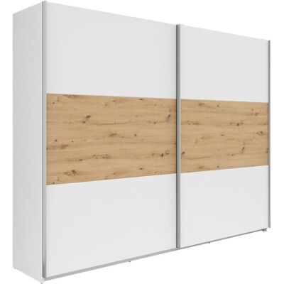 Möbelix , Weiß, Eiche Artisan , Holzwerkstoff , 3 Fächer , 270x210x59 cm , FSC MIX , Schlafzimmer, Kleiderschränke, Schwebetürenschränke Möbelix , Weiß, Eiche Artisan , Holzwerkstoff , 3 Fächer , 270x210x59 cm , FSC MIX , Schlafzimmer, Kleiderschränke, Schwebetürenschränke