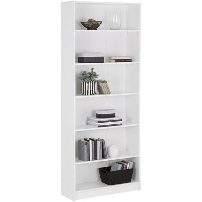 Möbelix , Weiß , Holzwerkstoff , 5 Fächer , 80x202x28 cm , Kleinmöbel, Regale, Bücherregale Möbelix , Weiß , Holzwerkstoff , 5 Fächer , 80x202x28 cm , Kleinmöbel, Regale, Bücherregale