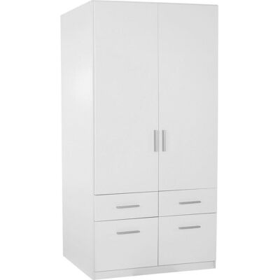 Celle - 91/197 cm - Weiß/Eiche - Kleiderschrank Celle - 91/197 cm - Weiß/Eiche - Kleiderschrank