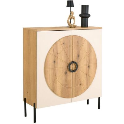 Möbelix , Eichefarben, Kaschmir , Holzwerkstoff , 2 Fächer , 100x113x37.5 cm , Möbelix , Eichefarben, Kaschmir , Holzwerkstoff , 2 Fächer , 100x113x37.5 cm ,