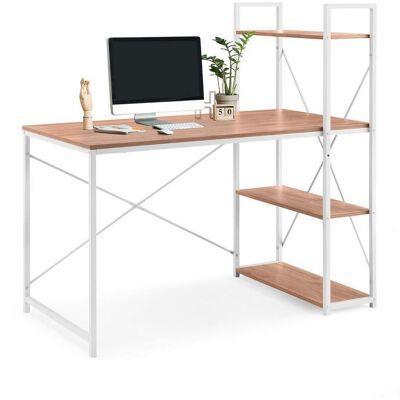 Mid.you , Weiß, Eichefarben , Holz, Metall , rechteckig , 60x72.5x120 cm , Stauraum, Regal , Mid.you , Weiß, Eichefarben , Holz, Metall , rechteckig , 60x72.5x120 cm , Stauraum, Regal ,