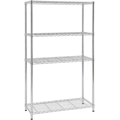Möbelix , Chromfarben , Metall, Kunststoff , 4 Fächer , 91x150x35.5 cm , Kleinmöbel, Regale, Bücherregale Möbelix , Chromfarben , Metall, Kunststoff , 4 Fächer , 91x150x35.5 cm , Kleinmöbel, Regale, Bücherregale