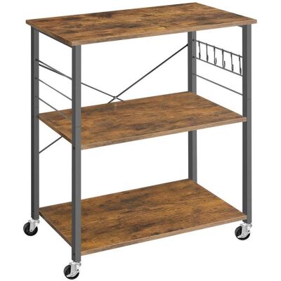 Mid.you , Braun, Schwarz , Metall, Holzwerkstoff , 80x89x40 cm , Kleinmöbel, Regale, Bücherregale Mid.you , Braun, Schwarz , Metall, Holzwerkstoff , 80x89x40 cm , Kleinmöbel, Regale, Bücherregale