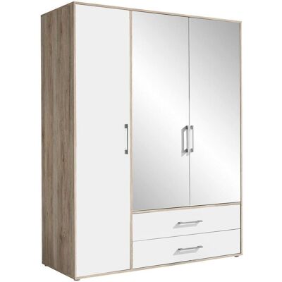 Möbelix , Weiß, Transparent, Eiche San Remo , Glas, Holzwerkstoff , 4 Fächer , 2 Schublade(n) Schubladen , 155x195x60 cm , in verschiedenen Größen erhältlich , Möbelix , Weiß, Transparent, Eiche San Remo , Glas, Holzwerkstoff , 4 Fächer , 2 Schublade(n) Schubladen , 155x195x60 cm , in verschiedenen Größen erhältlich ,