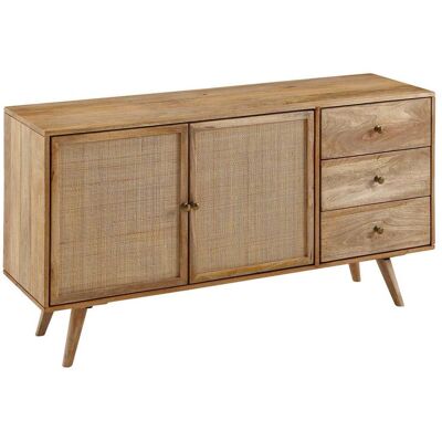 Wohnling Mango Rattan Sideboard - 140x75x40 cm Wohnling Mango Rattan Sideboard - 140x75x40 cm
