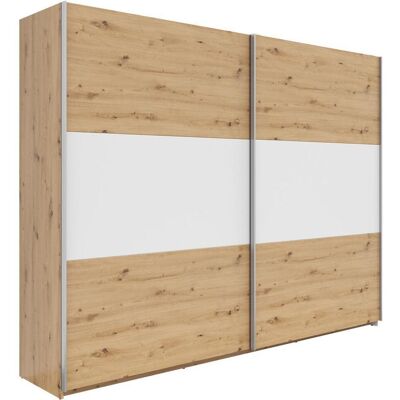 Möbelix , Weiß, Eichefarben , Holzwerkstoff , 3 Fächer , 270x210x59 cm , FSC MIX , Schlafzimmer, Kleiderschränke, Schwebetürenschränke Möbelix , Weiß, Eichefarben , Holzwerkstoff , 3 Fächer , 270x210x59 cm , FSC MIX , Schlafzimmer, Kleiderschränke, Schwebetürenschränke