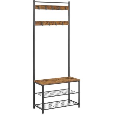 Möbelix , Braun, Schwarz , Metall, Holzwerkstoff , 70x175x32 cm , Schuhablage, standfeste Füße, Jackenhalter, integrierte Sitzfläche , Kleinmöbel, Kleiderständer, Kleiderständer Möbelix , Braun, Schwarz , Metall, Holzwerkstoff , 70x175x32 cm , Schuhablage, standfeste Füße, Jackenhalter, integrierte Sitzfläche , Kleinmöbel, Kleiderständer, Kleiderständer