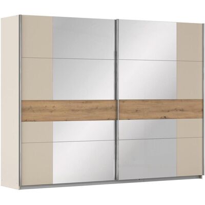 Luca Bessoni , Silberfarben, Champagner, Eiche Artisan , Holzwerkstoff , 3 Fächer , 271x210x62 cm , Blauer Engel, Goldenes M, Made in Germany , Luca Bessoni , Silberfarben, Champagner, Eiche Artisan , Holzwerkstoff , 3 Fächer , 271x210x62 cm , Blauer Engel, Goldenes M, Made in Germany ,