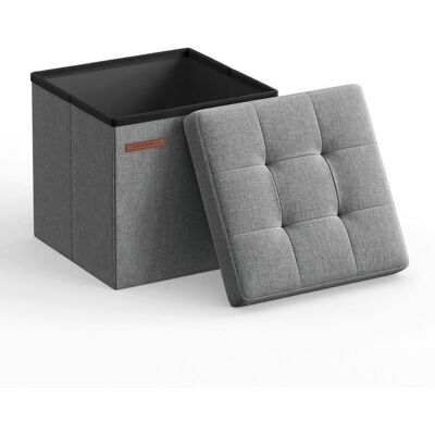 Möbelix , Hellgrau , Textil, Holzwerkstoff , 30x30x30 cm , als Aufbewahrungsbox verwendbar, Stauraum, faltbar , Möbelix , Hellgrau , Textil, Holzwerkstoff , 30x30x30 cm , als Aufbewahrungsbox verwendbar, Stauraum, faltbar ,