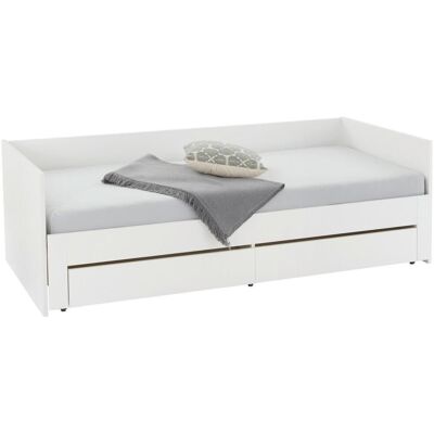 Möbelix , Weiß , Holz , Kiefer , massiv , 98-184.4x67x204.4 cm , Kinder- & Jugendzimmer, Kinderbetten, Ausziehbetten Möbelix , Weiß , Holz , Kiefer , massiv , 98-184.4x67x204.4 cm , Kinder- & Jugendzimmer, Kinderbetten, Ausziehbetten