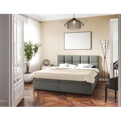 Mid.you , Grau , Holz, Textil, Holzwerkstoff , H3 , 180x200 cm , Bettkasten, gepolstertes Kopfteil, Stoffauswahl, Topper durchgehend, in verschiedenen Größen erhältlich , Mid.you , Grau , Holz, Textil, Holzwerkstoff , H3 , 180x200 cm , Bettkasten, gepolstertes Kopfteil, Stoffauswahl, Topper durchgehend, in verschiedenen Größen erhältlich ,