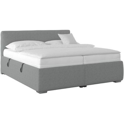 Möbelix , Graublau , Holzwerkstoff , H3 + H4 , 3-Zonen , 180x200 cm , Bezug abnehmbar/waschbar, Ober- und Unterseite versteppt, optimale Belüftung, Wendematratze, Bezug rundum abnehmbar,Bettkasten, Lattenrost, Matratze, gepolstertes Kopfteil, Wendematratz Möbelix , Graublau , Holzwerkstoff , H3 + H4 , 3-Zonen , 180x200 cm , Bezug abnehmbar/waschbar, Ober- und Unterseite versteppt, optimale Belüftung, Wendematratze, Bezug rundum abnehmbar,Bettkasten, Lattenrost, Matratze, gepolstertes Kopfteil, Wendematratz