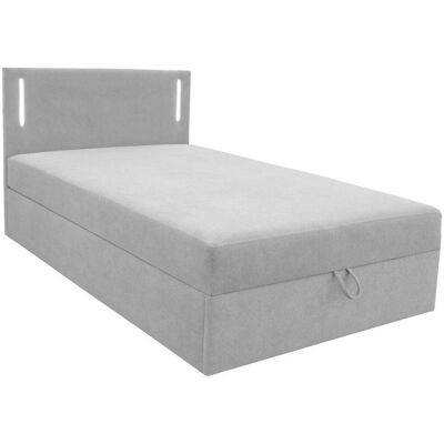 Livetastic , Grau , Holzwerkstoff , mehrschichtige Massivholzplatte (Tischlerplatte) , H2 , 121x110x210 cm , Bettkasten, gepolstertes Kopfteil, Beleuchtung , Livetastic , Grau , Holzwerkstoff , mehrschichtige Massivholzplatte (Tischlerplatte) , H2 , 121x110x210 cm , Bettkasten, gepolstertes Kopfteil, Beleuchtung ,