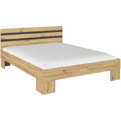 Möbelix , Grau, Eiche Artisan , Holzwerkstoff , 160x200 cm , Blauer Engel, Goldenes M, Made in Germany , Möbelix , Grau, Eiche Artisan , Holzwerkstoff , 160x200 cm , Blauer Engel, Goldenes M, Made in Germany ,