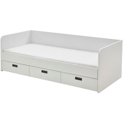 RELITA Einzelbett Weiß Dekor Ausziehbar - Bett RELITA Einzelbett Weiß Dekor Ausziehbar - Bett