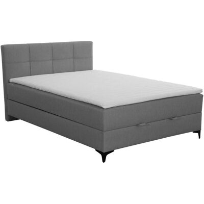 Möbelix , Grau , Textil , H3 , 140x200 cm , gepolstertes Kopfteil, in verschiedenen Größen erhältlich , Möbelix , Grau , Textil , H3 , 140x200 cm , gepolstertes Kopfteil, in verschiedenen Größen erhältlich ,